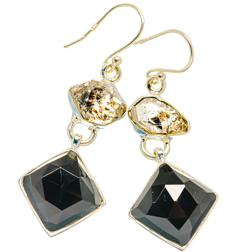 Black Onyx Earrings handcrafted by Anasilvercos - EARR427420 - Photo 2