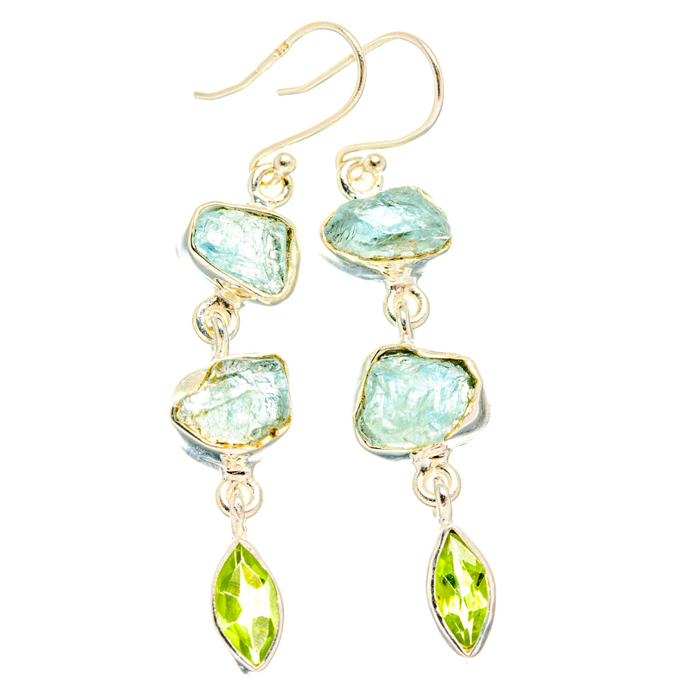 Aquamarine Earrings handcrafted by Anasilvercos - EARR427422 - Photo 2