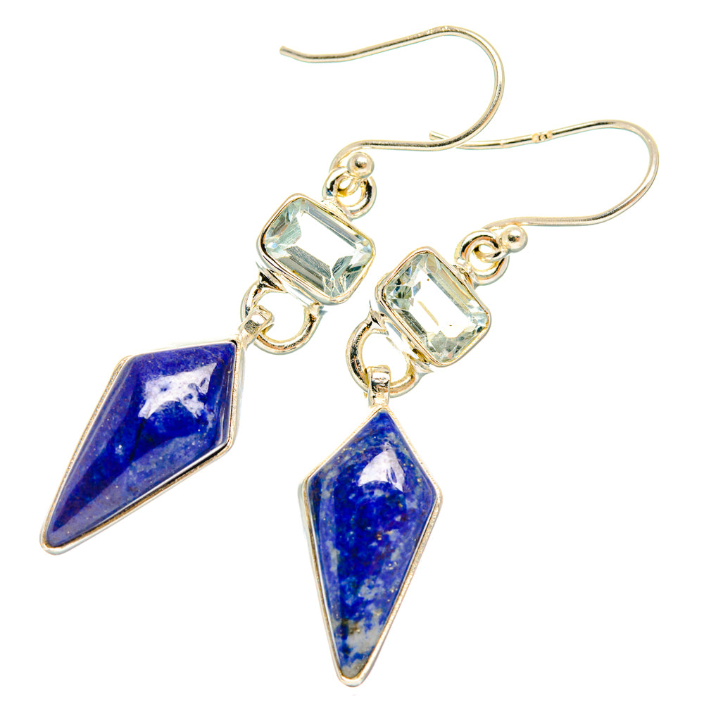 Lapis Lazuli Earrings handcrafted by Anasilvercos - EARR427423 - Photo 2