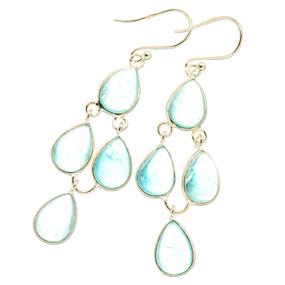 Aquamarine Earrings handcrafted by Anasilvercos - EARR427425 - Photo 2