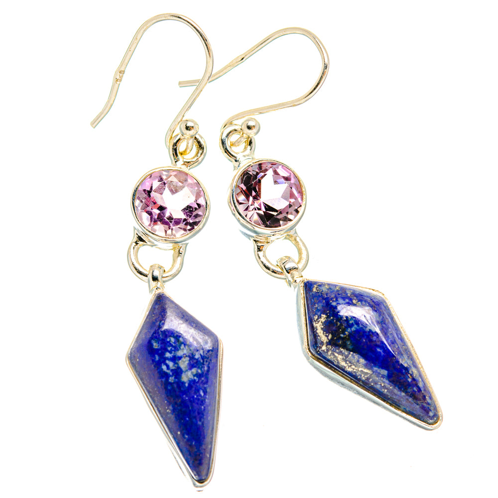 Lapis Lazuli Earrings handcrafted by Anasilvercos - EARR427427 - Photo 2