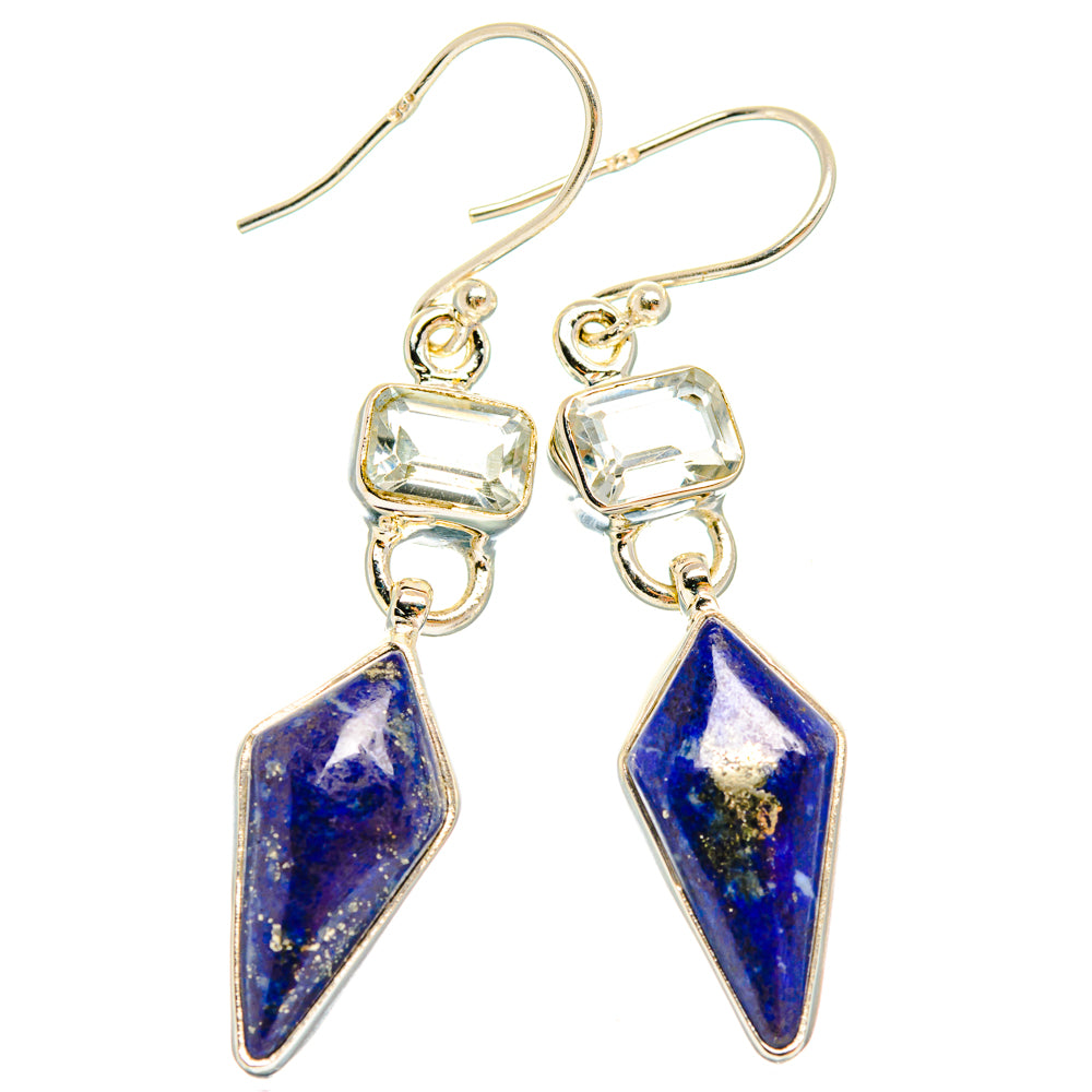 Lapis Lazuli Earrings handcrafted by Anasilvercos - EARR427428 - Photo 2