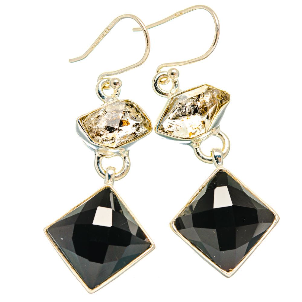 Black Onyx Earrings handcrafted by Anasilvercos - EARR427429 - Photo 2