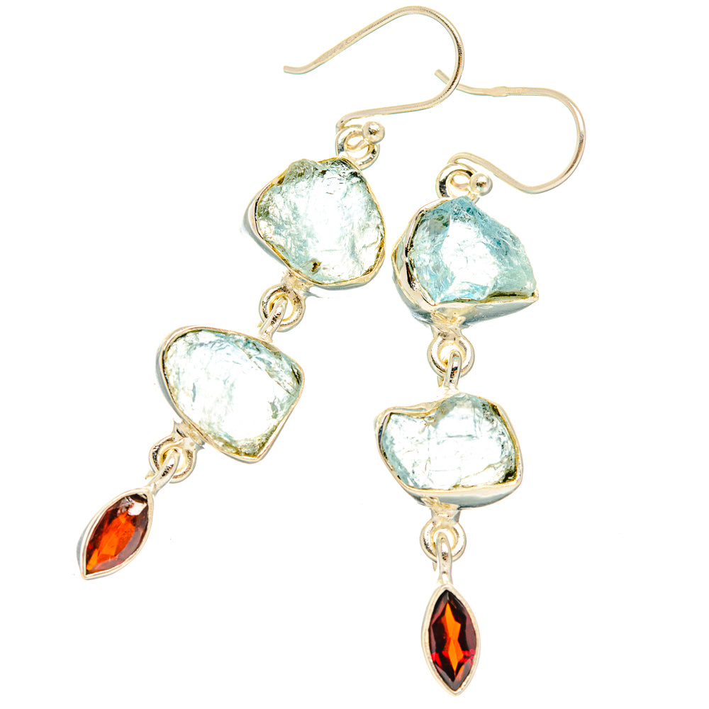 Aquamarine Earrings handcrafted by Anasilvercos - EARR427432 - Photo 2