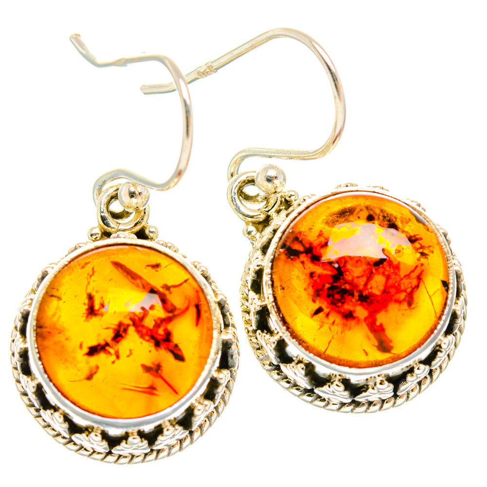 Baltic Amber Earrings handcrafted by Anasilvercos - EARR427433 - Photo 2