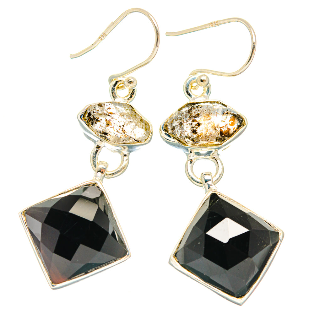 Black Onyx Earrings handcrafted by Anasilvercos - EARR427434 - Photo 2