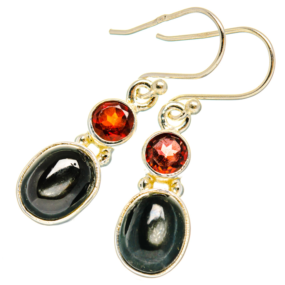 Star Diopside Earrings handcrafted by Anasilvercos - EARR427438 - Photo 2