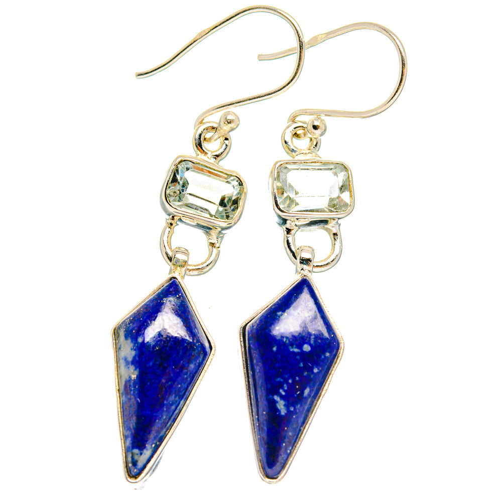 Lapis Lazuli Earrings handcrafted by Anasilvercos - EARR427440 - Photo 2