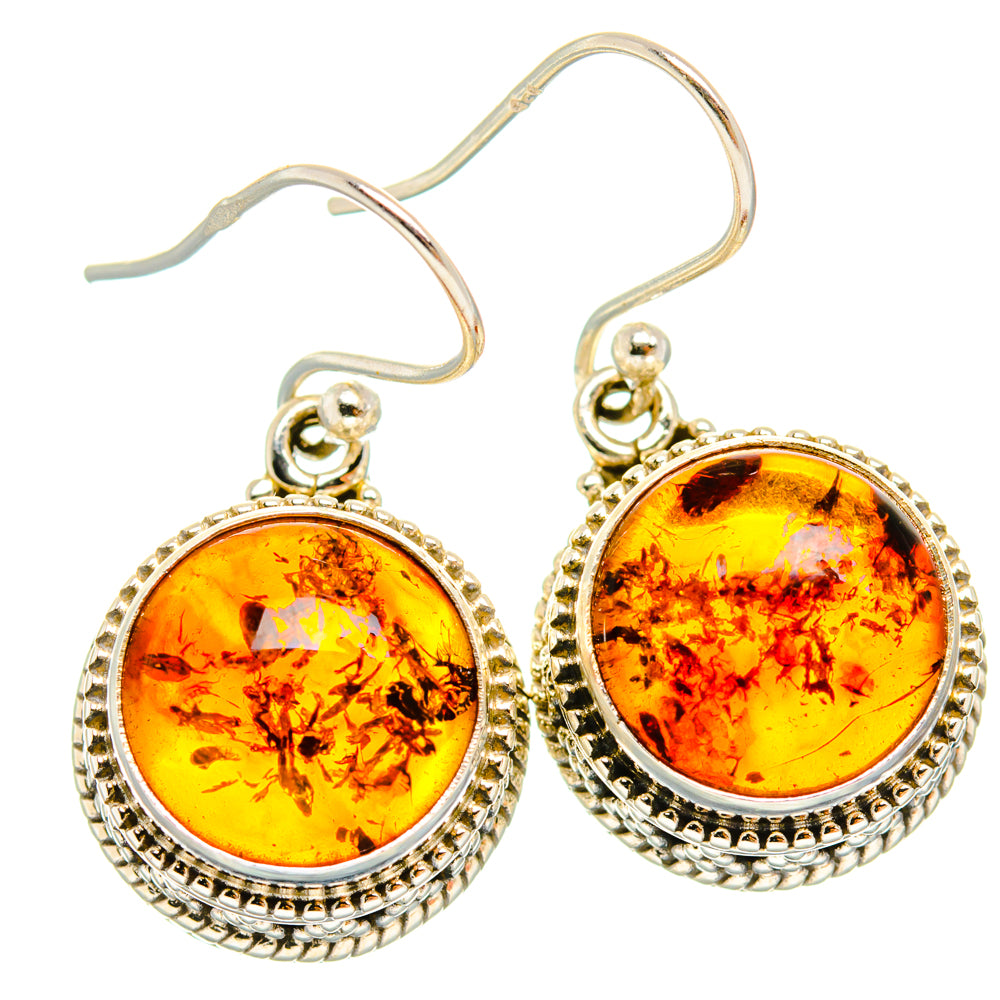 Baltic Amber Earrings handcrafted by Anasilvercos - EARR427445 - Photo 2