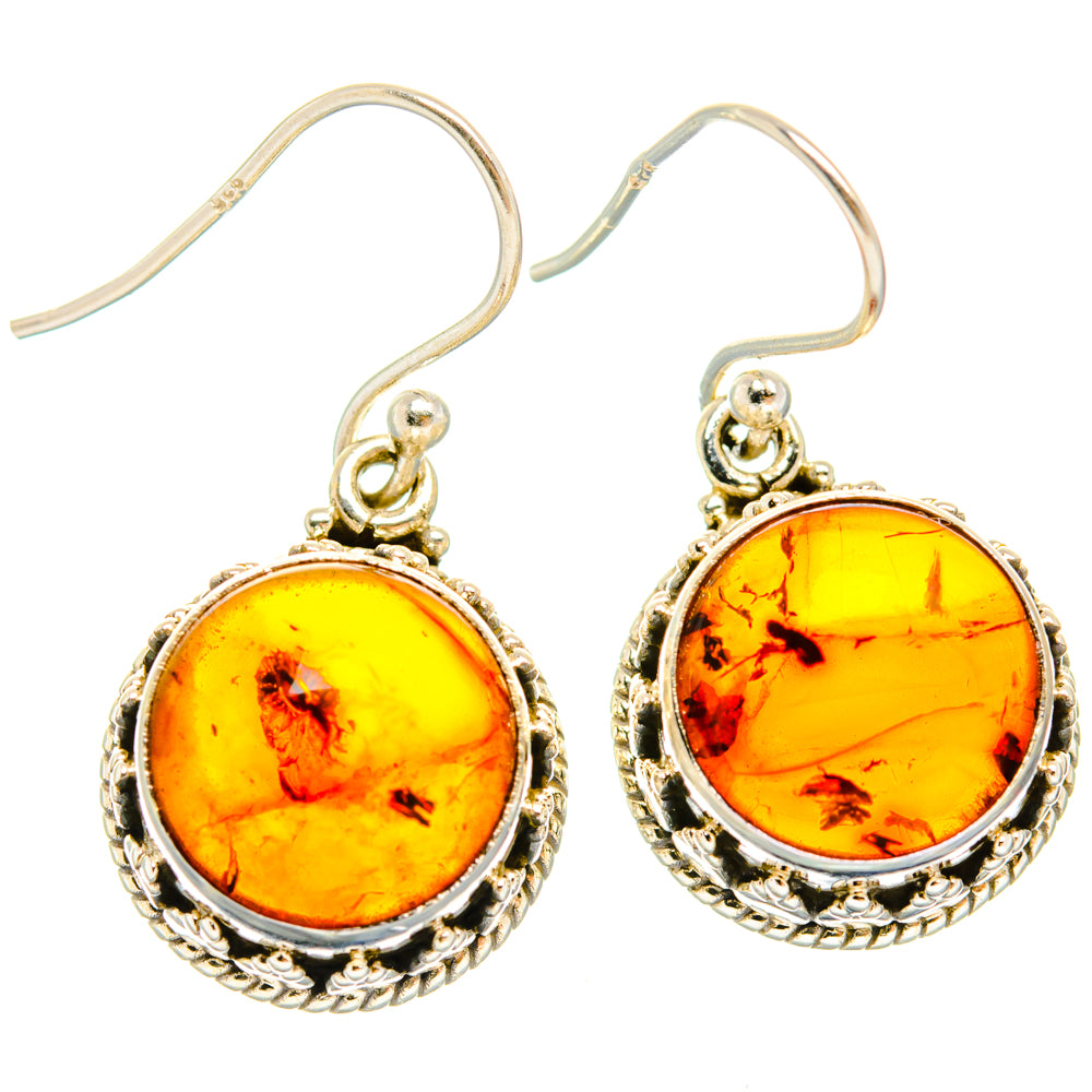 Baltic Amber Earrings handcrafted by Anasilvercos - EARR427453 - Photo 2