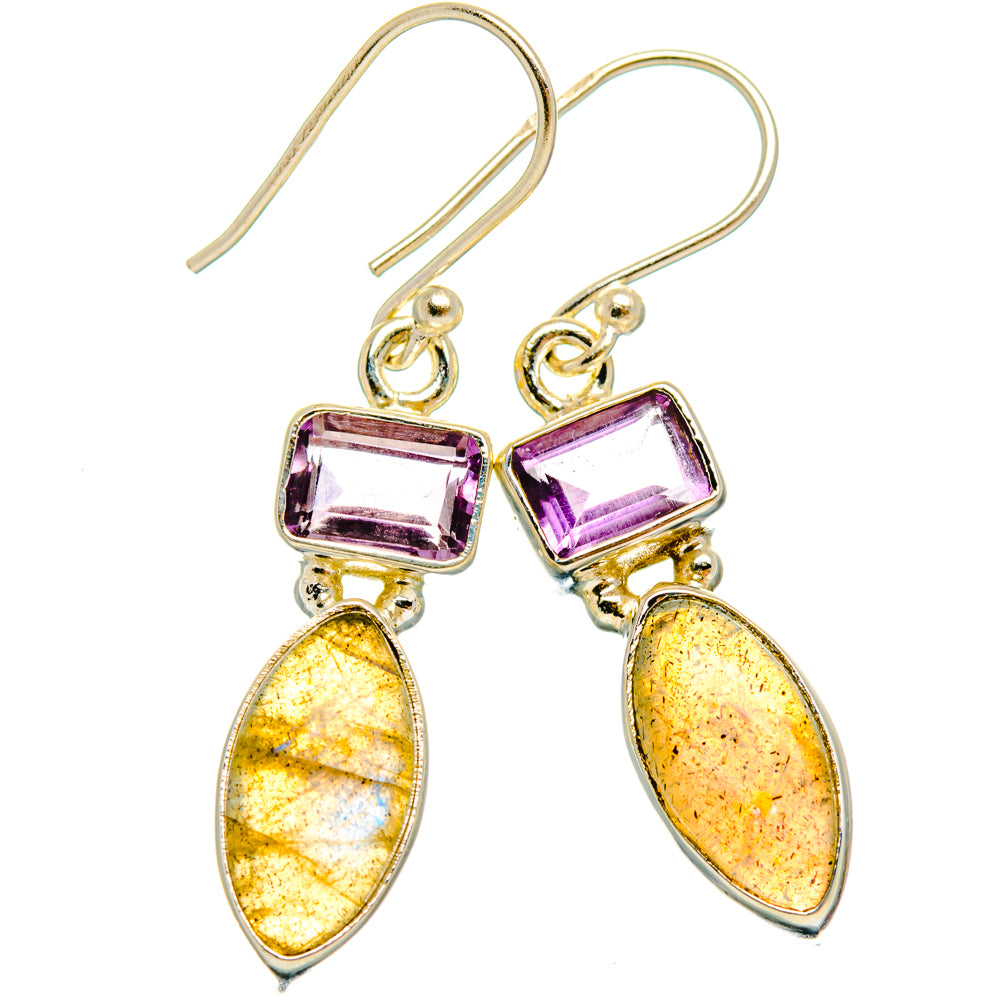 Labradorite Earrings handcrafted by Anasilvercos - EARR427456 - Photo 2