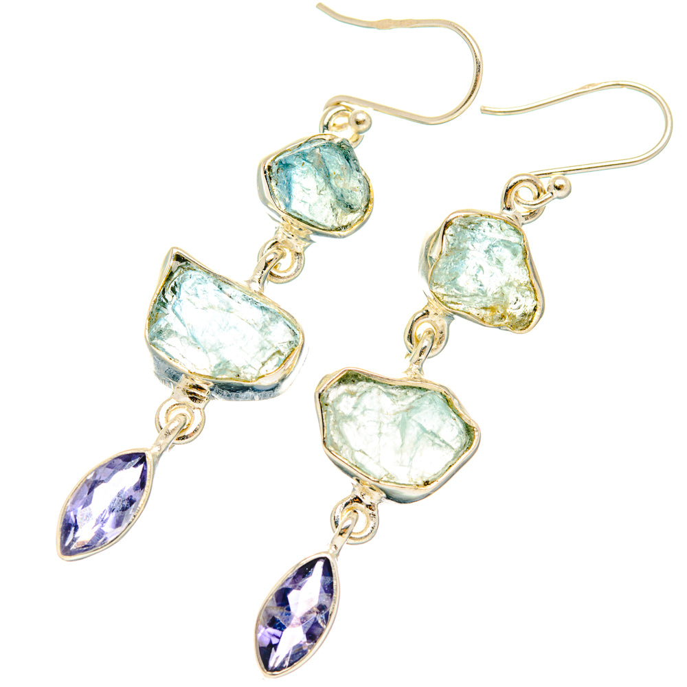 Aquamarine Earrings handcrafted by Anasilvercos - EARR427461 - Photo 2