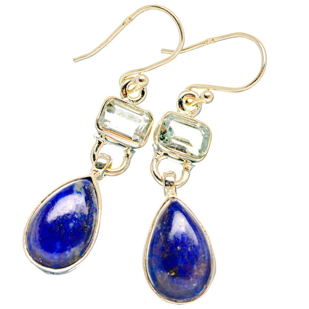 Lapis Lazuli Earrings handcrafted by Anasilvercos - EARR427462 - Photo 2