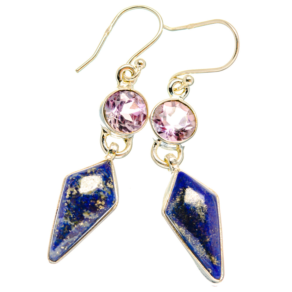 Lapis Lazuli Earrings handcrafted by Anasilvercos - EARR427465 - Photo 2
