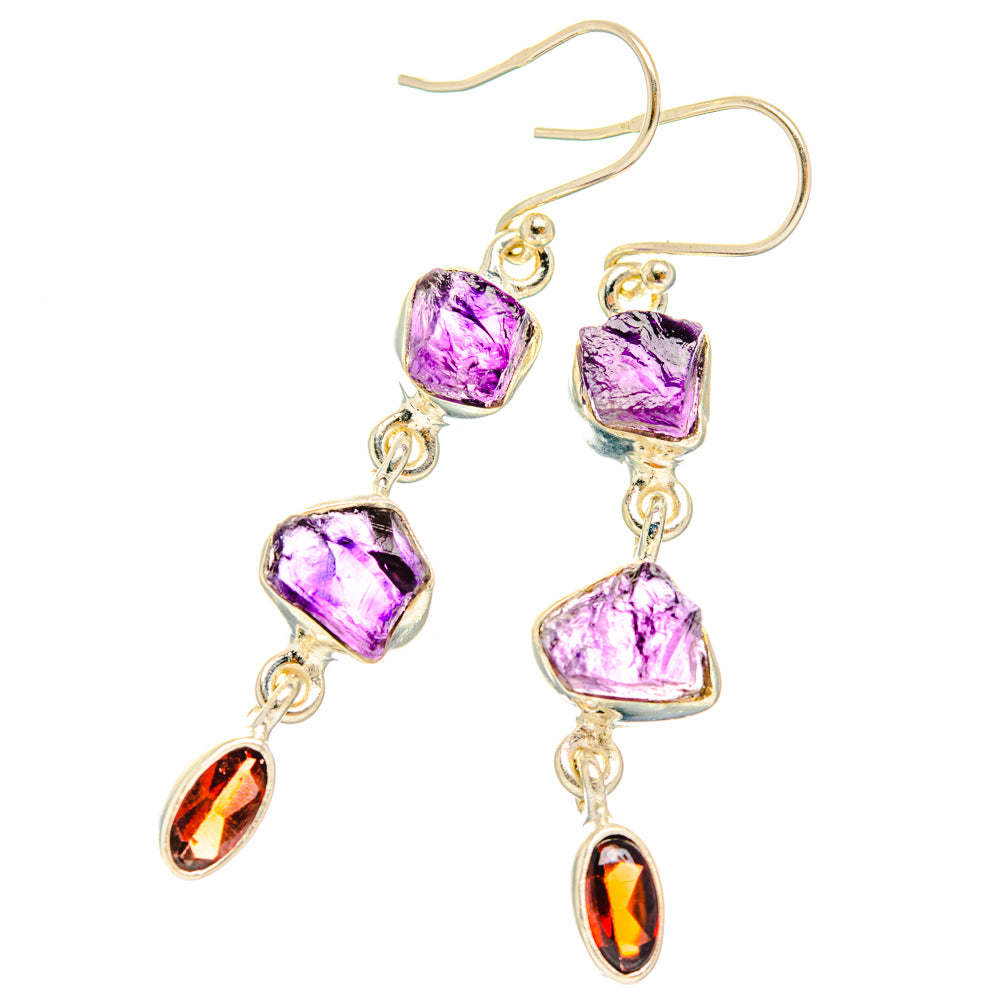 Amethyst Earrings handcrafted by Anasilvercos - EARR427468 - Photo 2