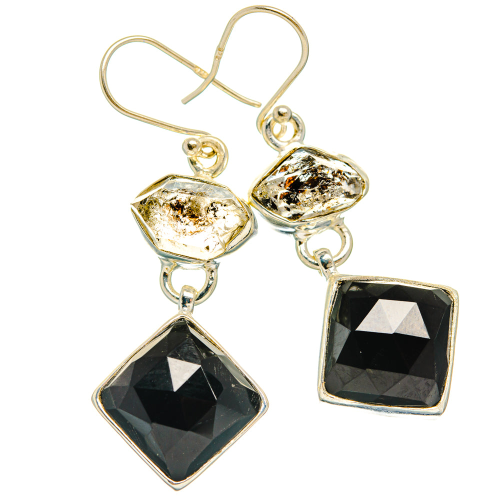 Black Onyx Earrings handcrafted by Anasilvercos - EARR427471 - Photo 2