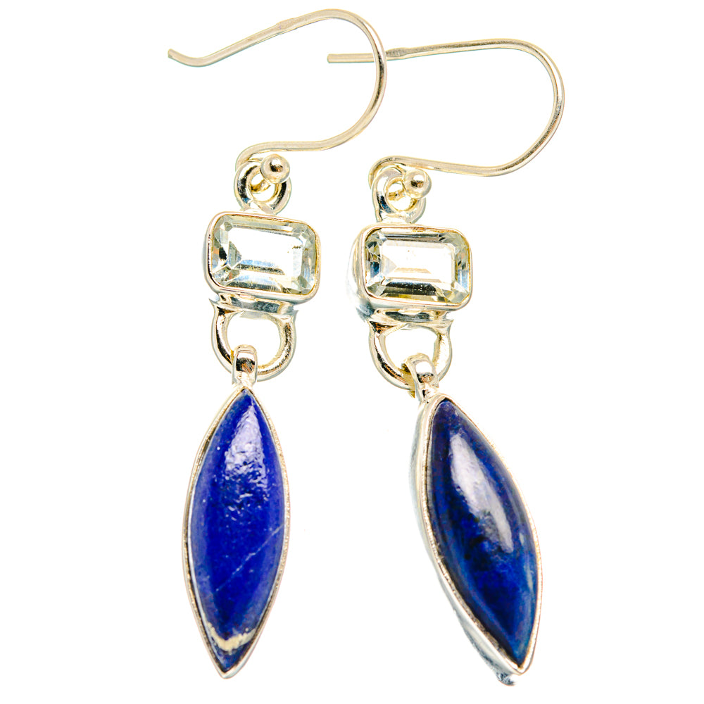 Lapis Lazuli Earrings handcrafted by Anasilvercos - EARR427473 - Photo 2