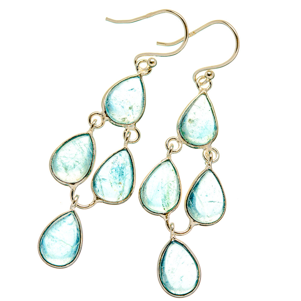 Aquamarine Earrings handcrafted by Anasilvercos - EARR427485 - Photo 2
