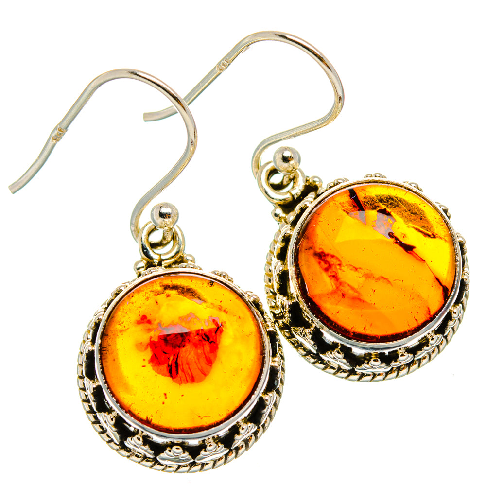 Baltic Amber Earrings handcrafted by Anasilvercos - EARR427491 - Photo 2