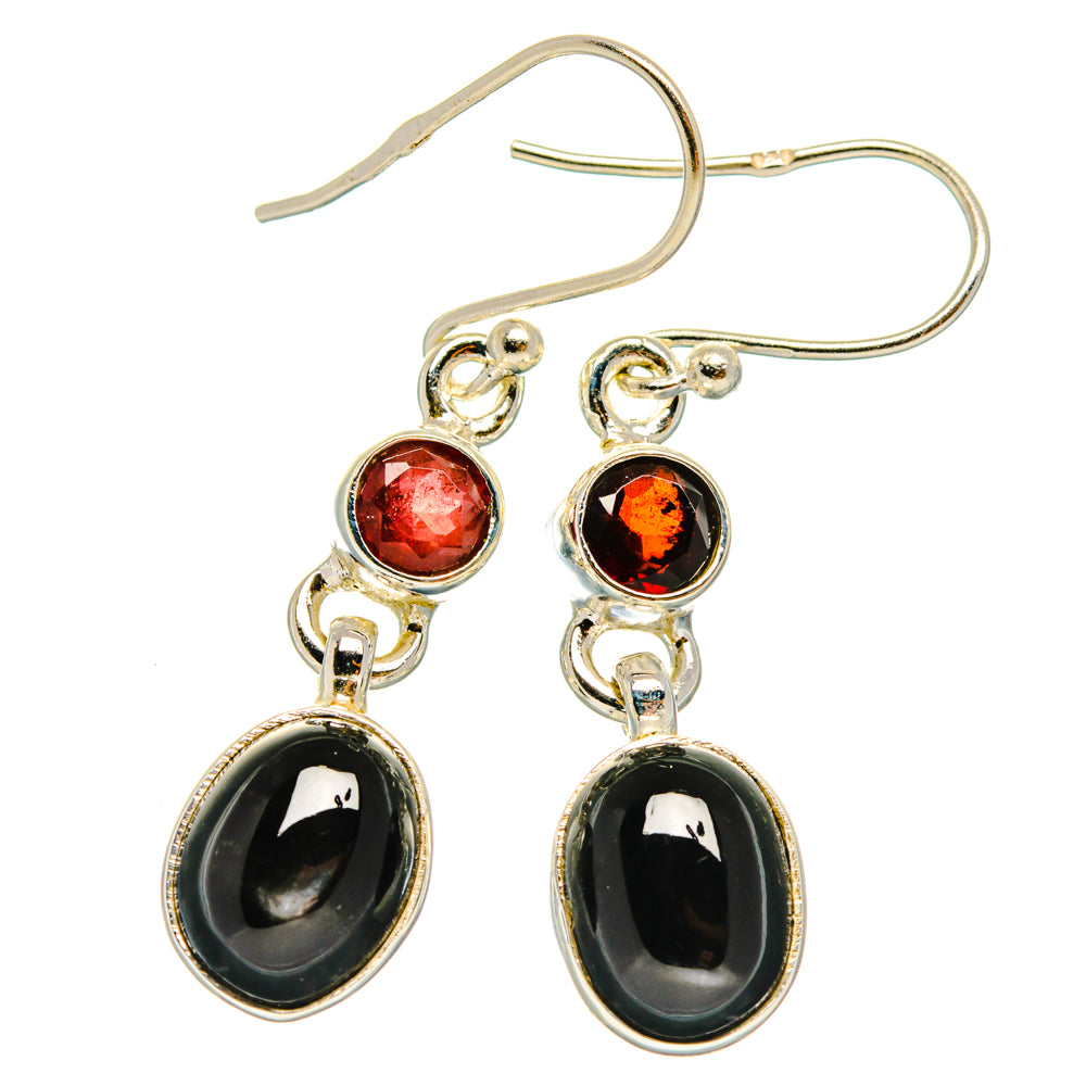 Star Diopside Earrings handcrafted by Anasilvercos - EARR427492 - Photo 2
