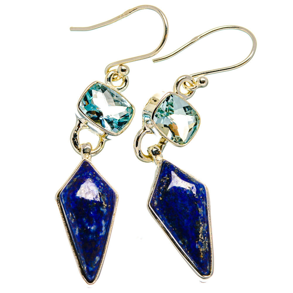 Lapis Lazuli Earrings handcrafted by Anasilvercos - EARR427494 - Photo 2