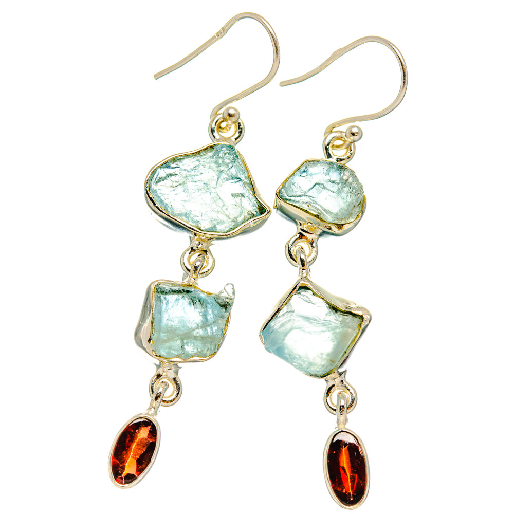 Aquamarine Earrings handcrafted by Anasilvercos - EARR427505 - Photo 2