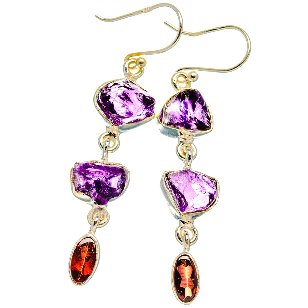 Amethyst Earrings handcrafted by Anasilvercos - EARR427507 - Photo 2