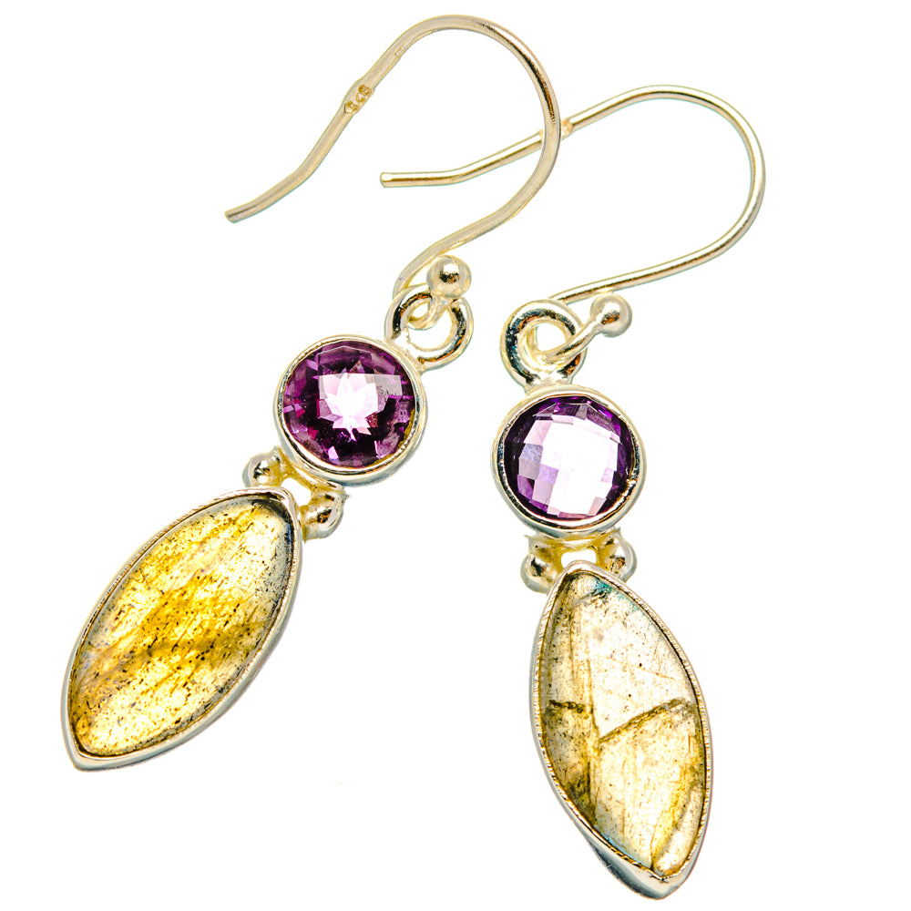 Labradorite Earrings handcrafted by Anasilvercos - EARR427510 - Photo 2