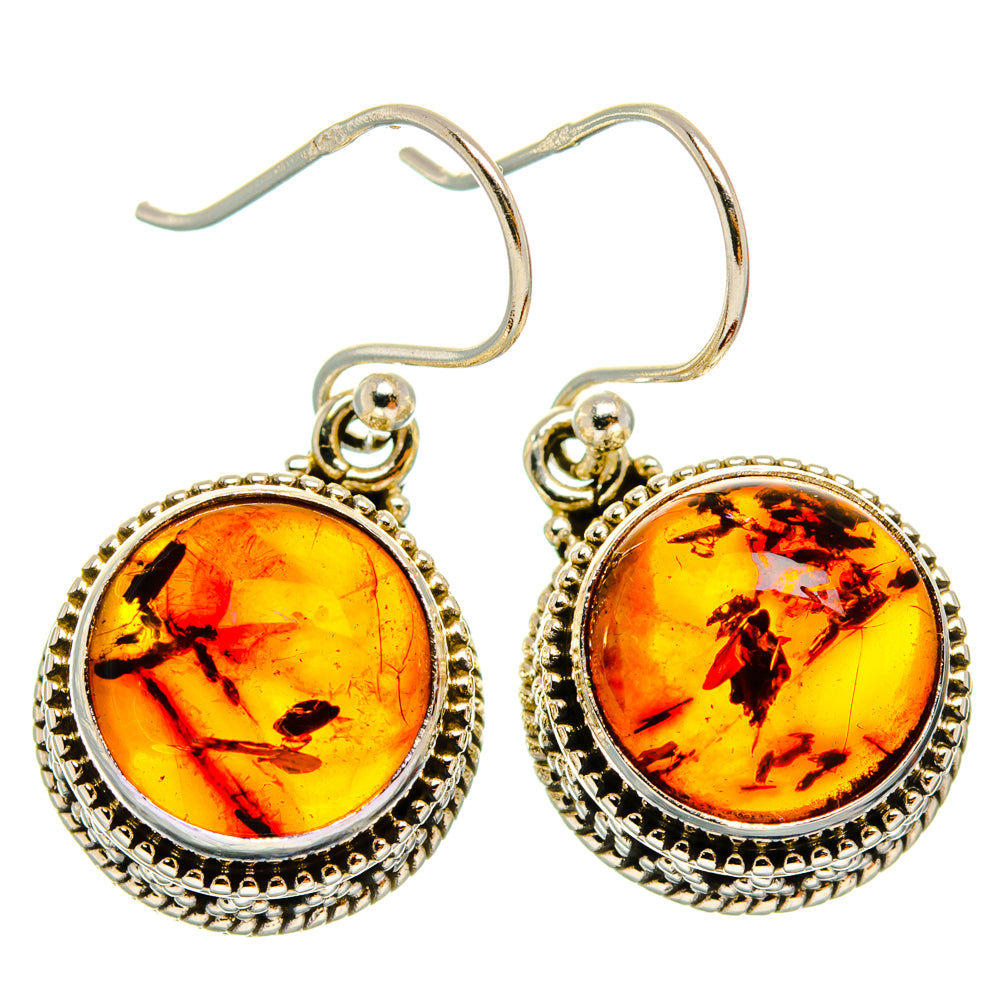 Baltic Amber Earrings handcrafted by Anasilvercos - EARR427515 - Photo 2