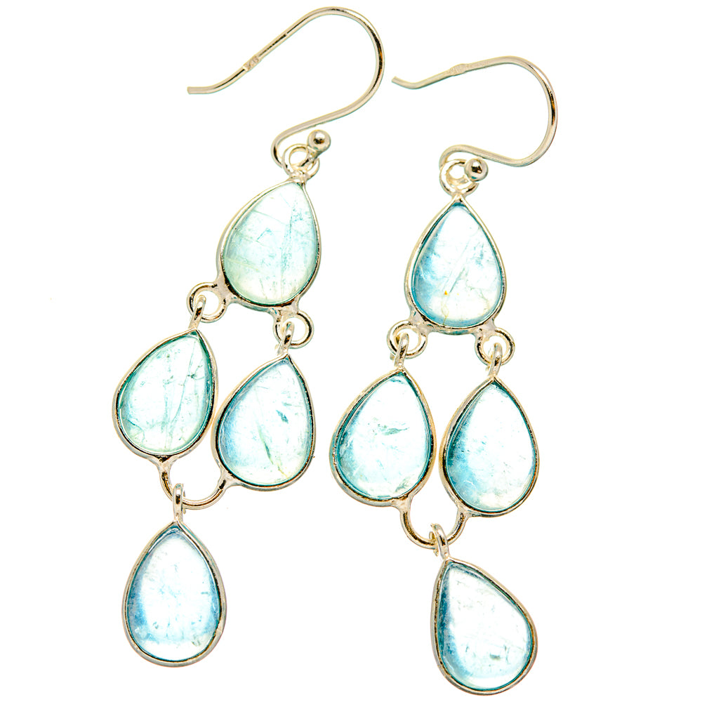 Aquamarine Earrings handcrafted by Anasilvercos - EARR427524 - Photo 2