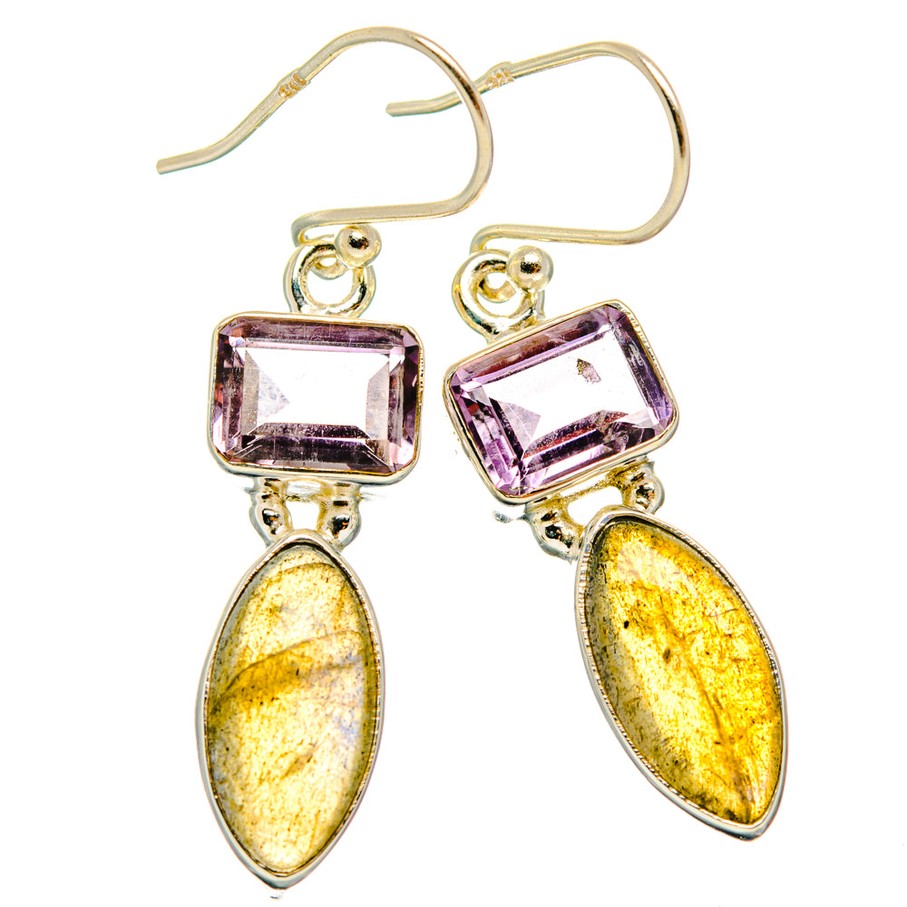 Labradorite Earrings handcrafted by Anasilvercos - EARR427525 - Photo 2