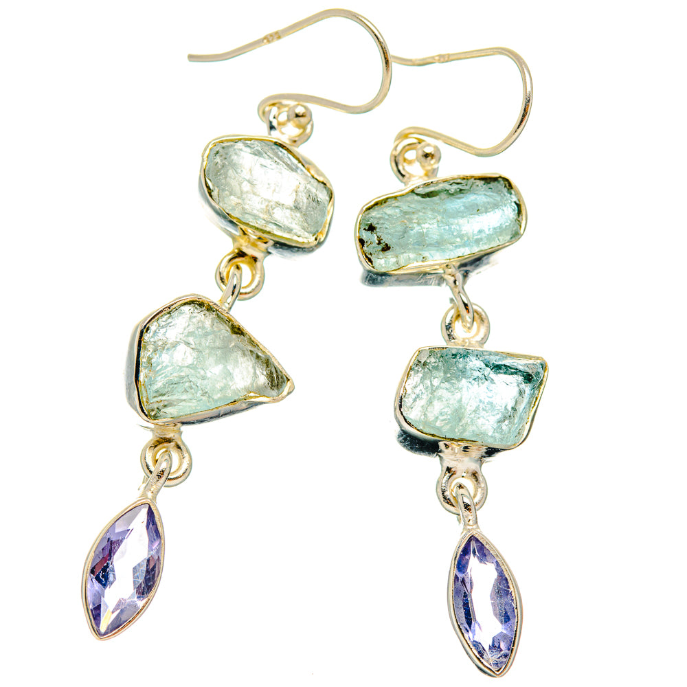 Aquamarine Earrings handcrafted by Anasilvercos - EARR427526 - Photo 2