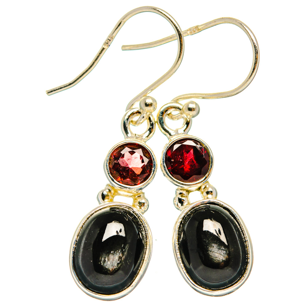 Star Diopside Earrings handcrafted by Anasilvercos - EARR427527 - Photo 2