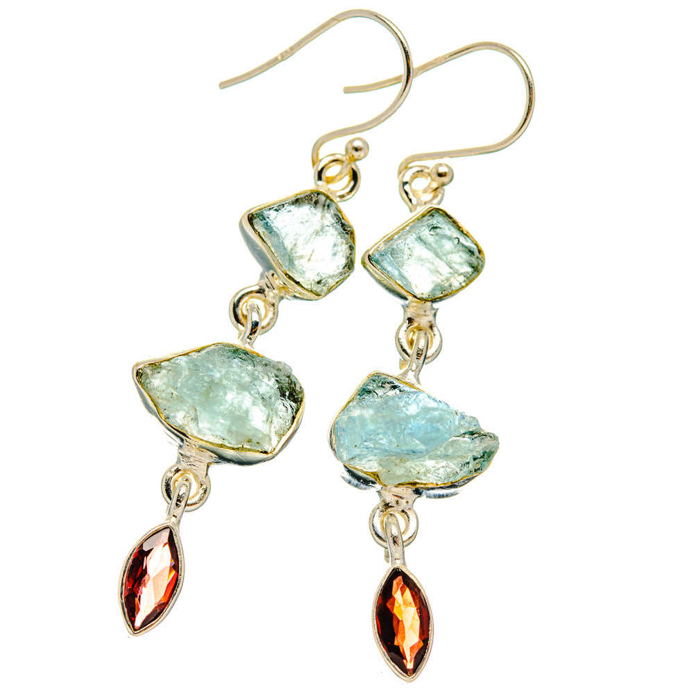 Aquamarine Earrings handcrafted by Anasilvercos - EARR427528 - Photo 2