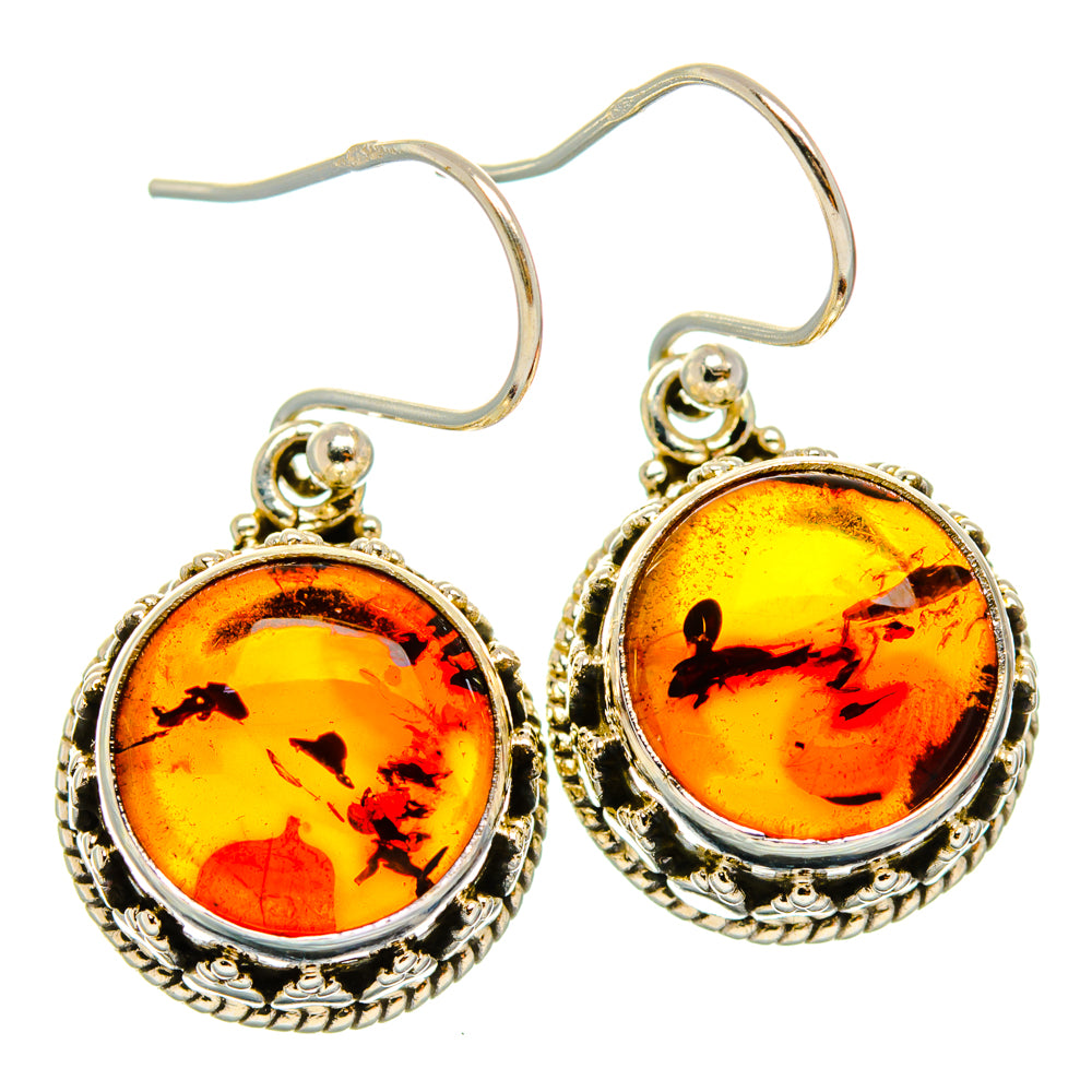 Baltic Amber Earrings handcrafted by Anasilvercos - EARR427534 - Photo 2