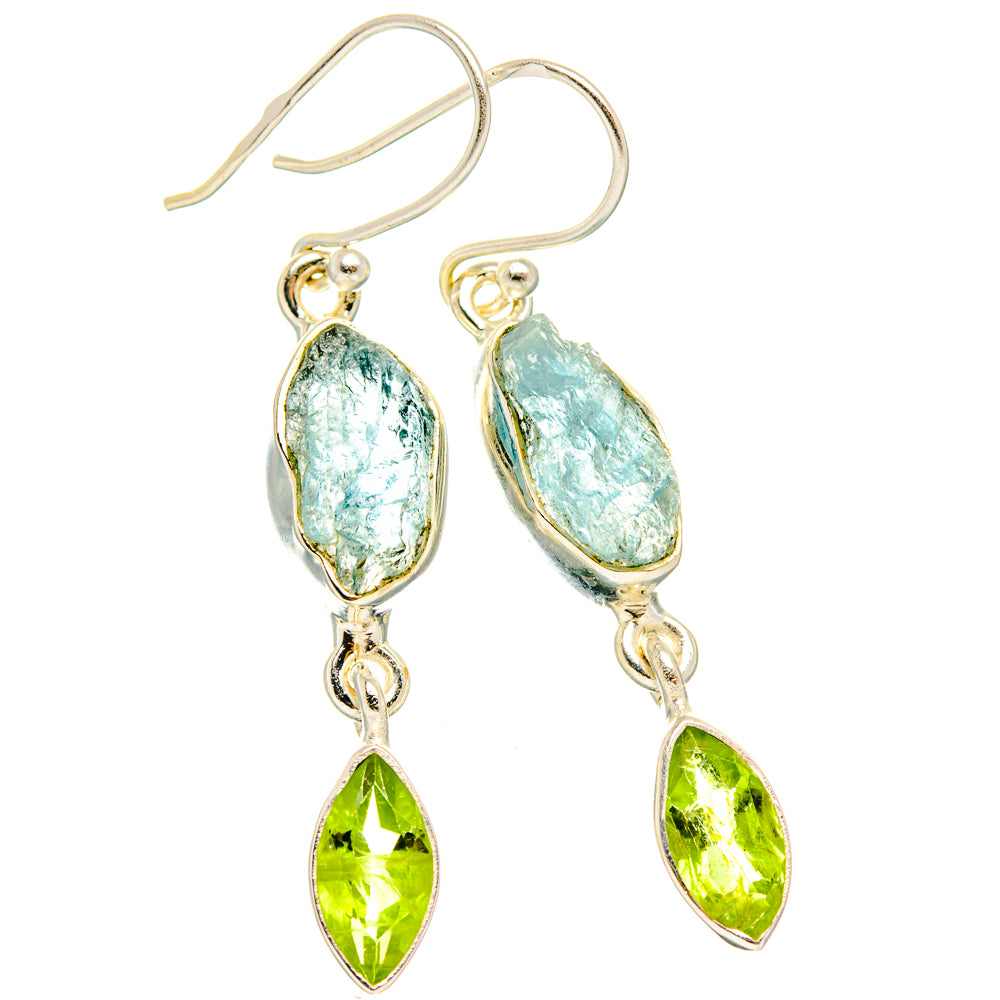 Aquamarine Earrings handcrafted by Anasilvercos - EARR427538 - Photo 2