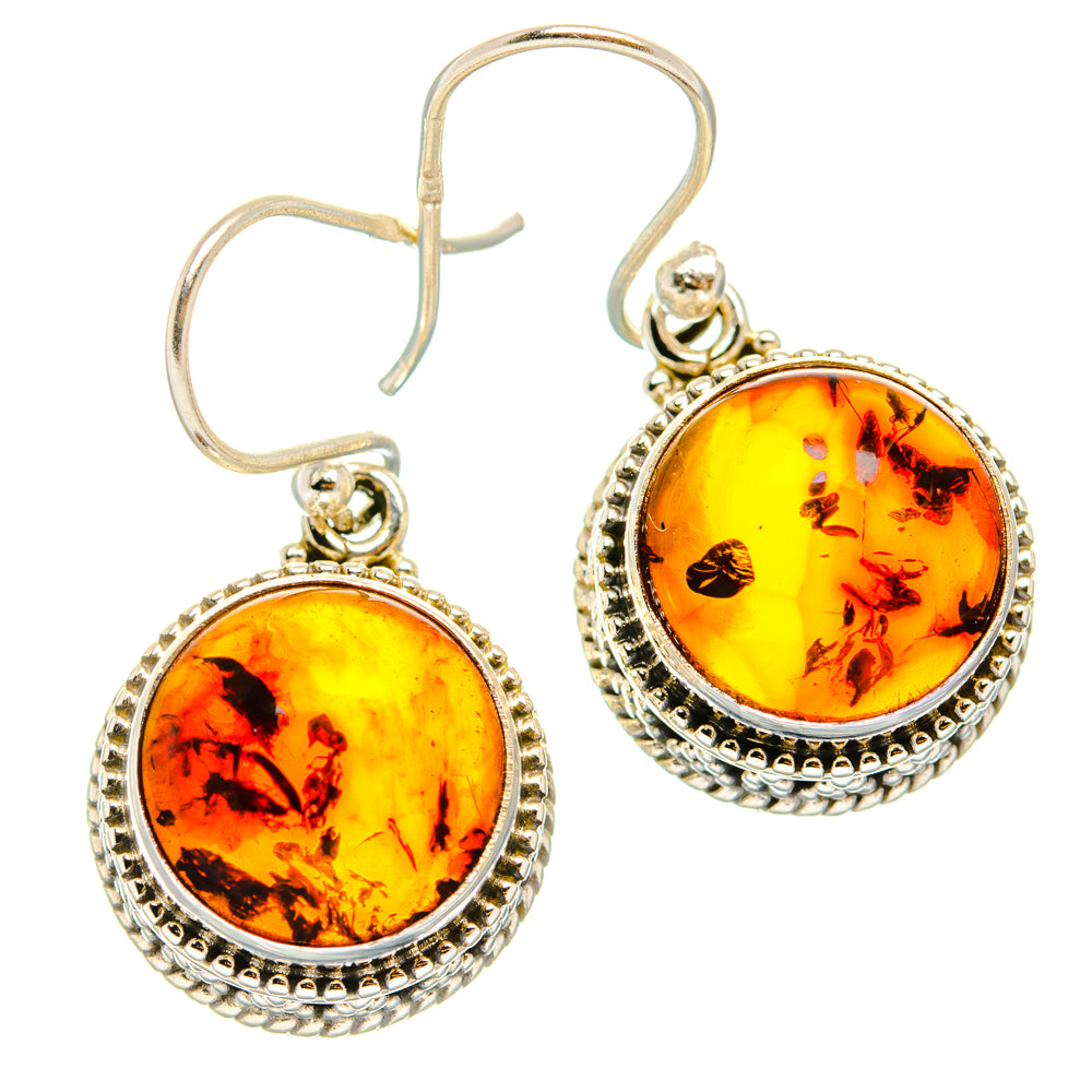 Baltic Amber Earrings handcrafted by Anasilvercos - EARR427540 - Photo 2