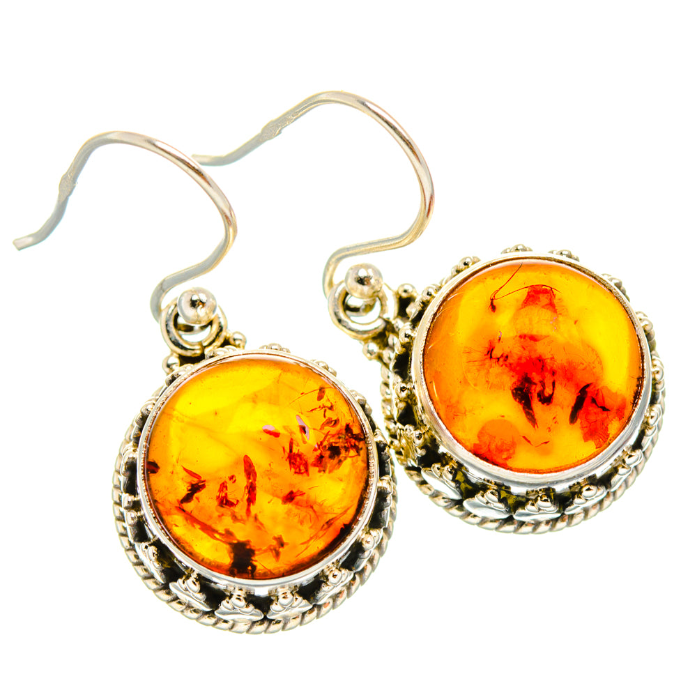 Baltic Amber Earrings handcrafted by Anasilvercos - EARR427543 - Photo 2