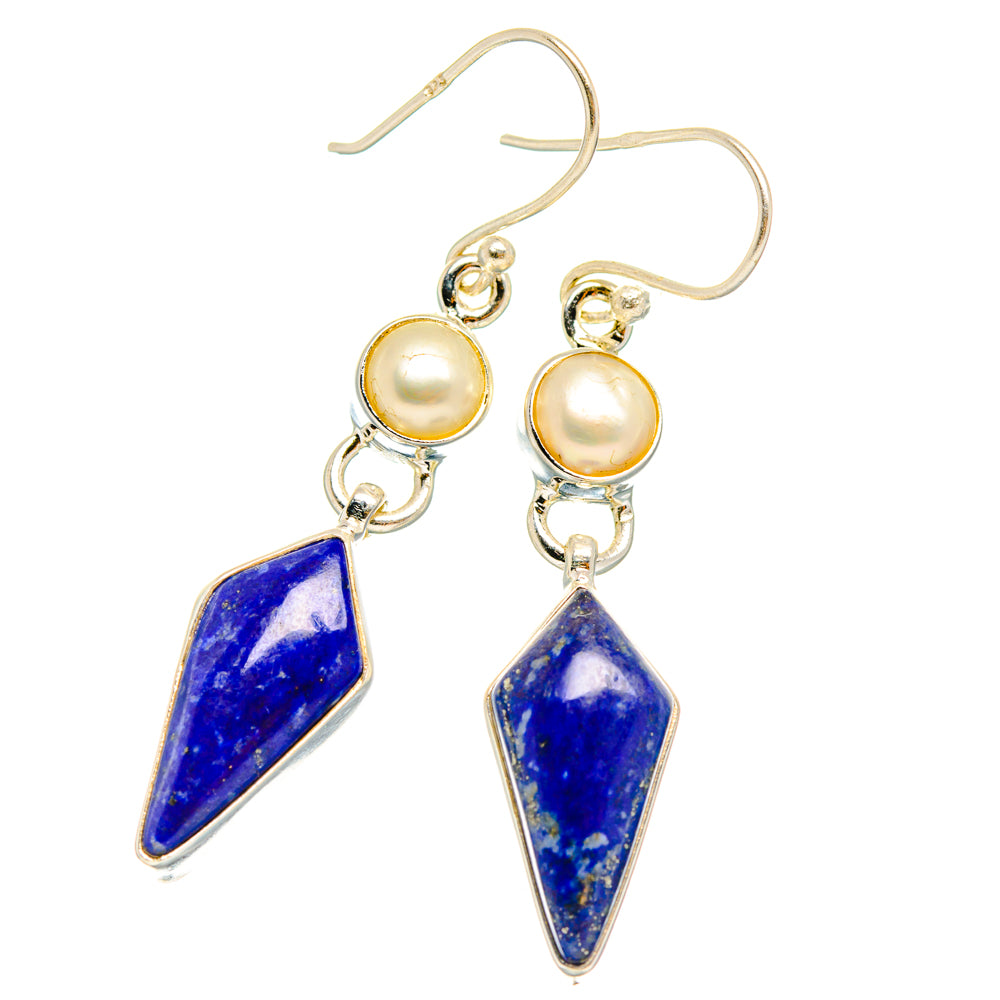 Lapis Lazuli Earrings handcrafted by Anasilvercos - EARR427544 - Photo 2