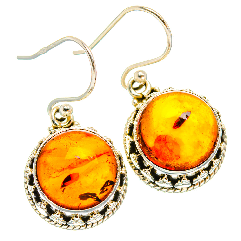 Baltic Amber Earrings handcrafted by Anasilvercos - EARR427545 - Photo 2