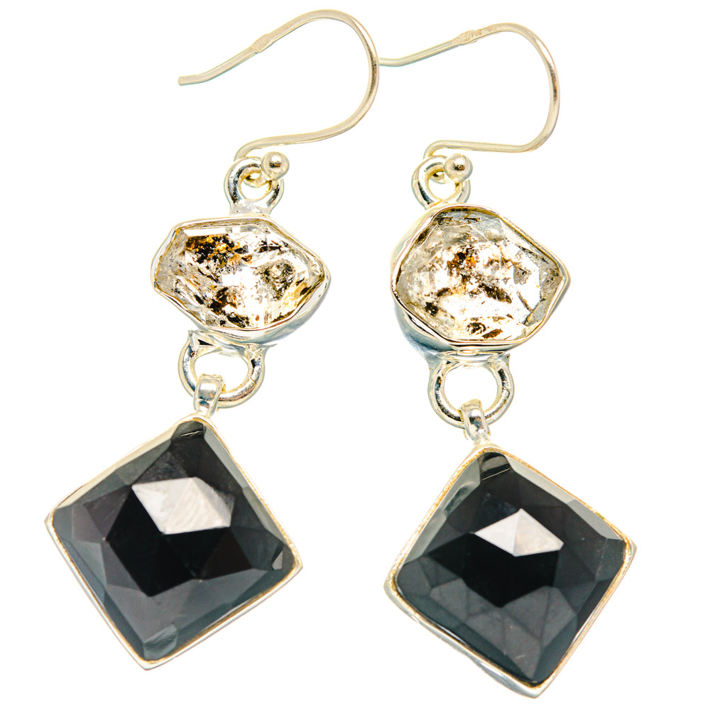Black Onyx Earrings handcrafted by Anasilvercos - EARR427548 - Photo 2