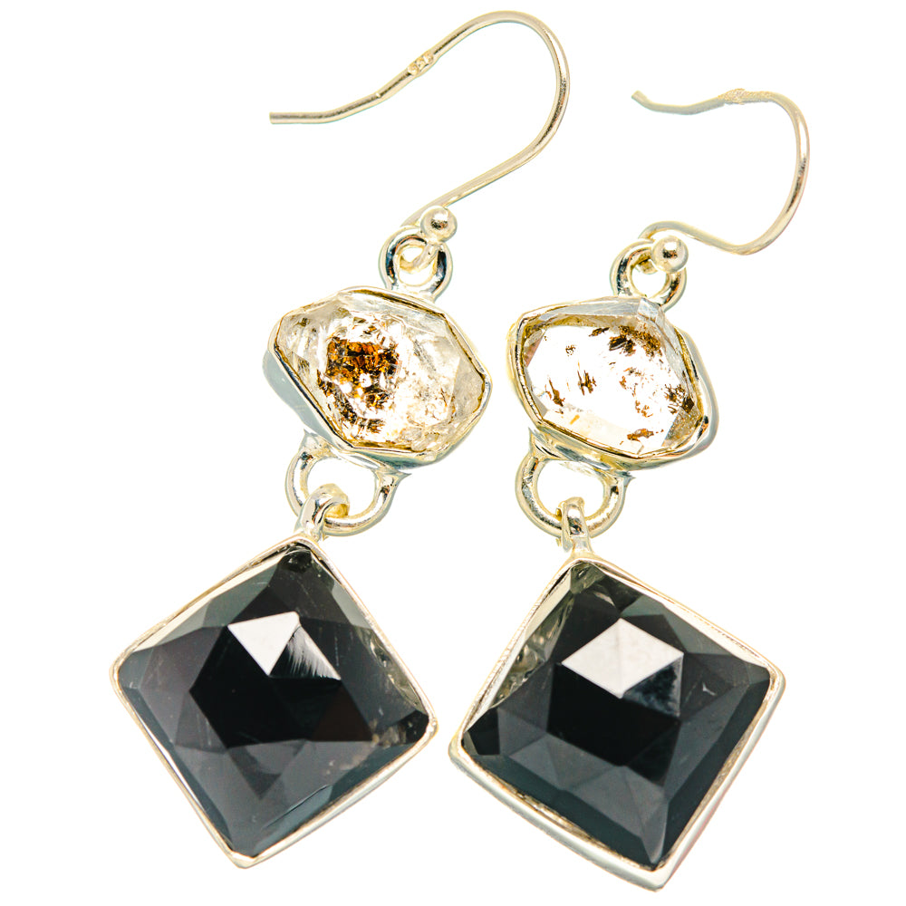 Black Onyx Earrings handcrafted by Anasilvercos - EARR427555 - Photo 2