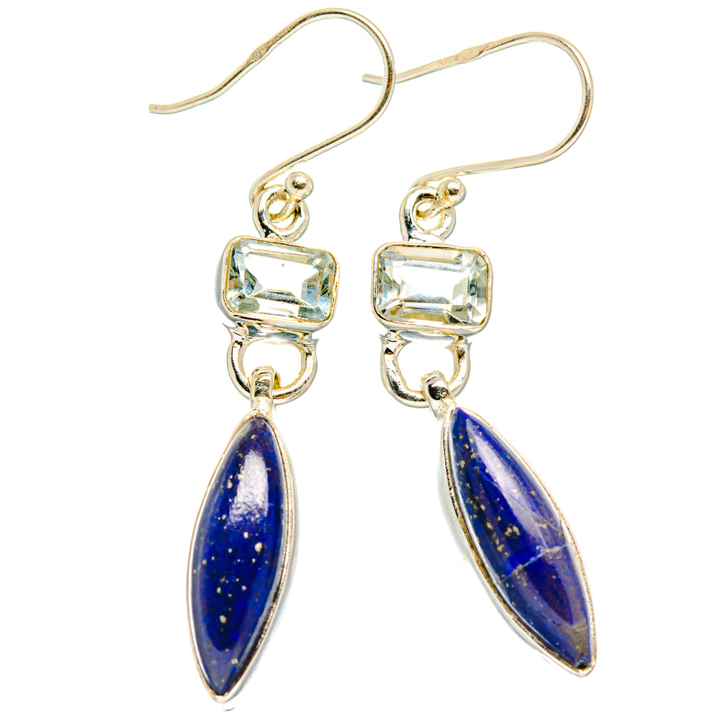 Lapis Lazuli Earrings handcrafted by Anasilvercos - EARR427557 - Photo 2
