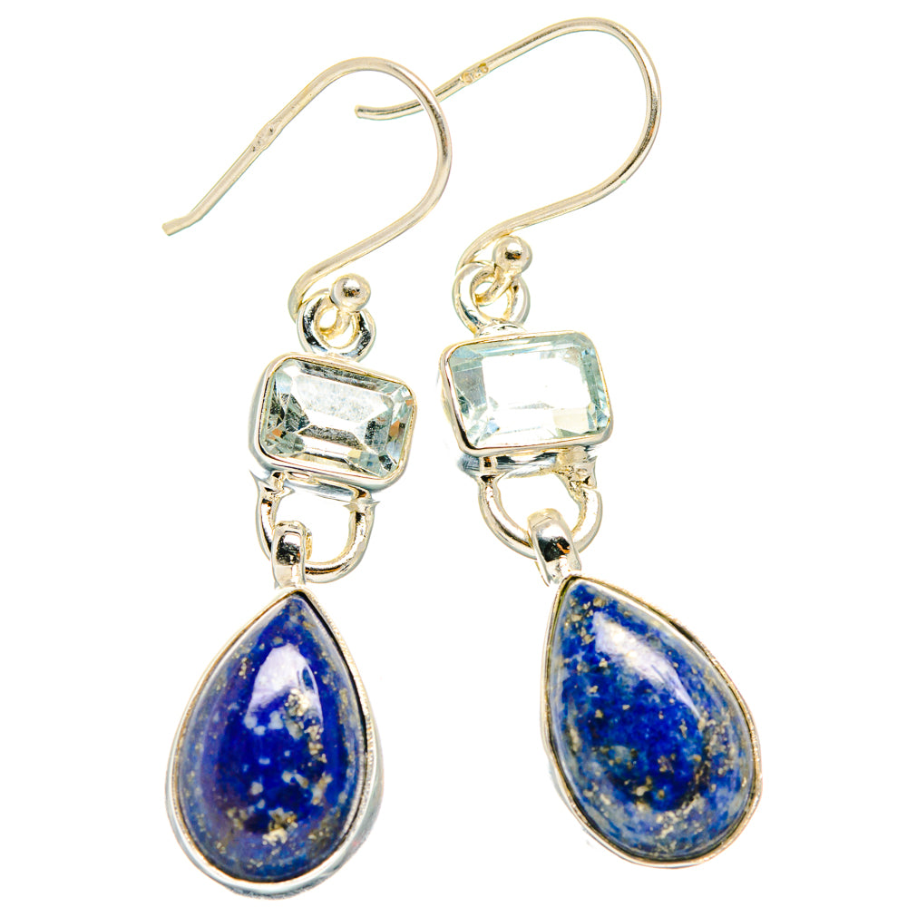 Lapis Lazuli Earrings handcrafted by Anasilvercos - EARR427558 - Photo 2