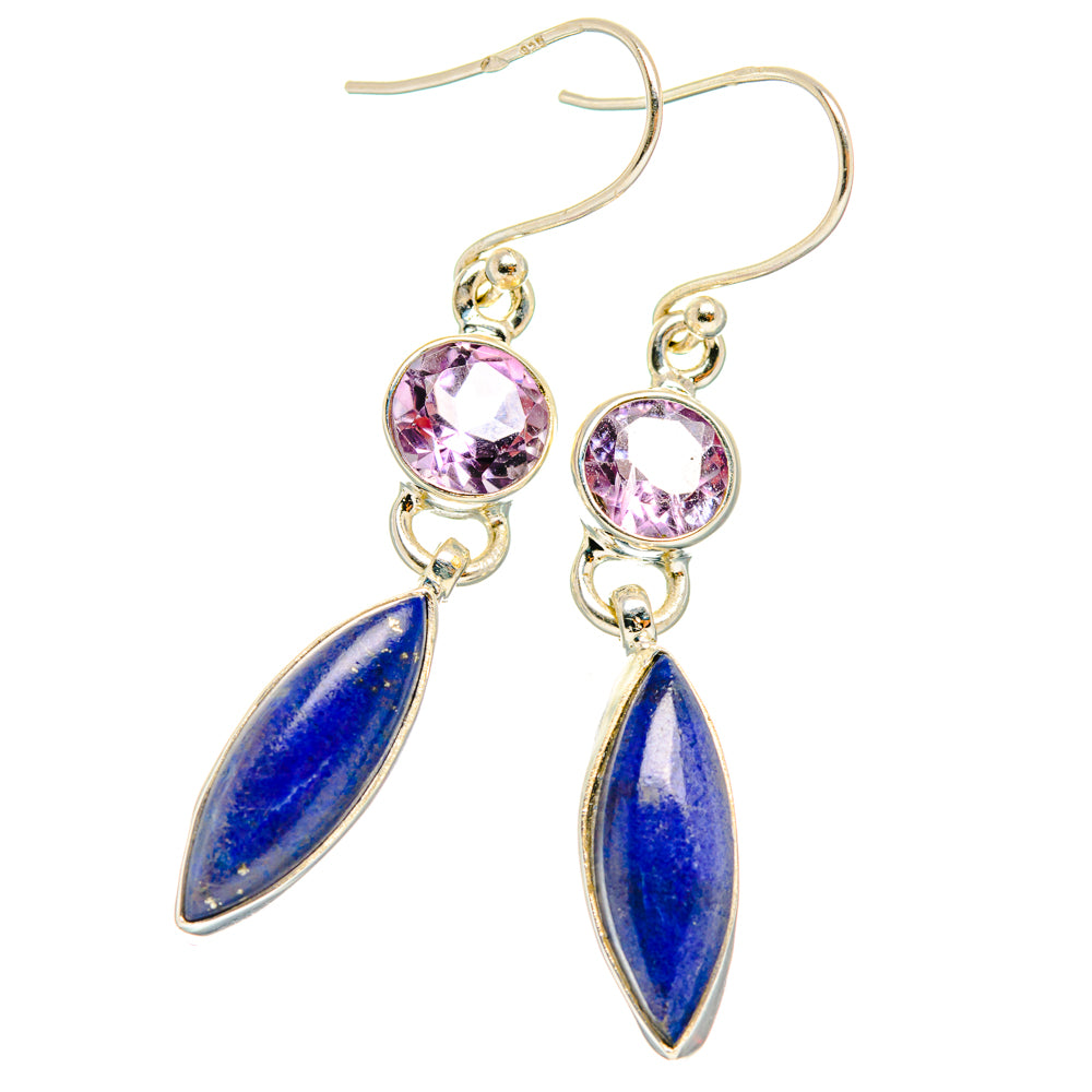Lapis Lazuli Earrings handcrafted by Anasilvercos - EARR427564 - Photo 2