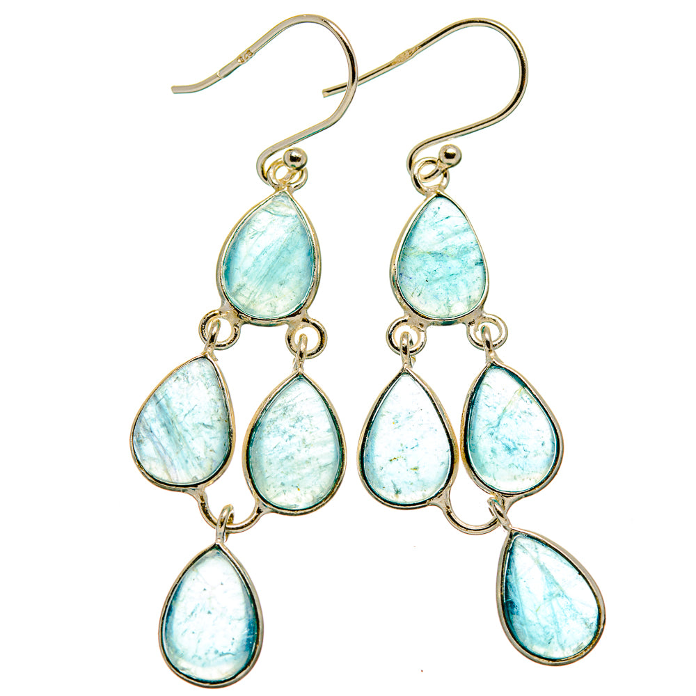 Aquamarine Earrings handcrafted by Anasilvercos - EARR427568 - Photo 2
