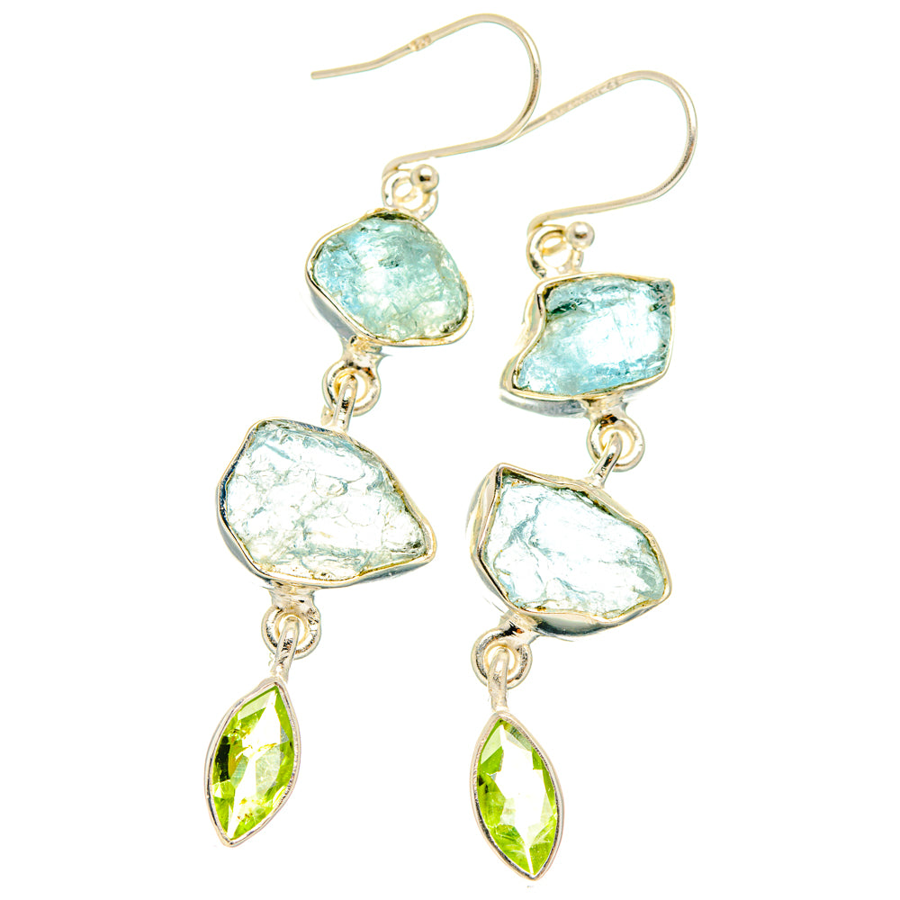 Aquamarine Earrings handcrafted by Anasilvercos - EARR427573 - Photo 2