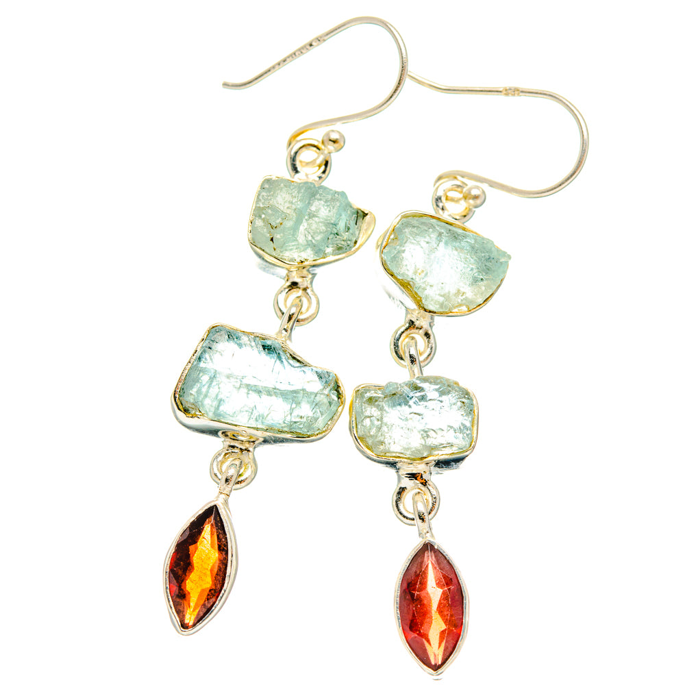 Aquamarine Earrings handcrafted by Anasilvercos - EARR427574 - Photo 2
