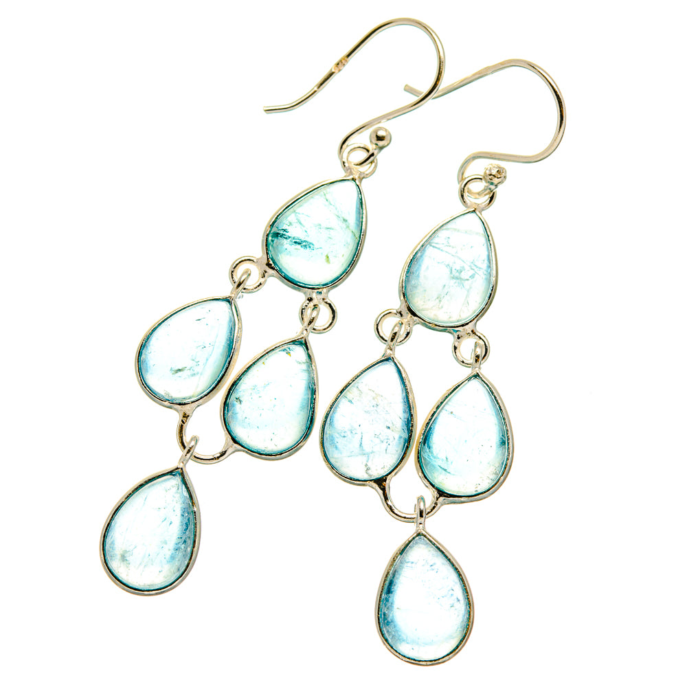 Aquamarine Earrings handcrafted by Anasilvercos - EARR427583 - Photo 2