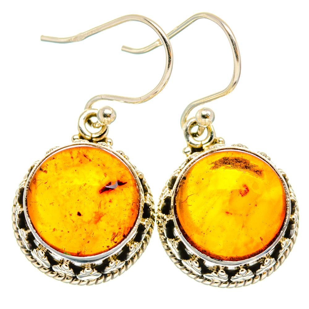 Baltic Amber Earrings handcrafted by Anasilvercos - EARR427588 - Photo 2